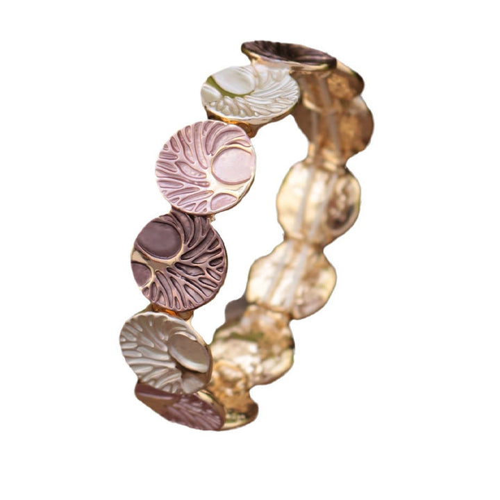 Bracelet en alliage émaillé Buddha Stones, création de l'arbre de vie