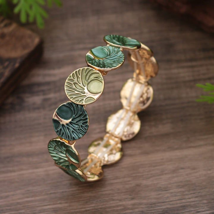 Bracelet en alliage émaillé Buddha Stones, création de l'arbre de vie