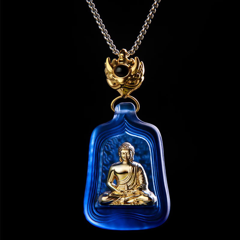 Collier pendentif Buddha Stones de Bouddha et pendentif de sérénité et de compassion - image 2
