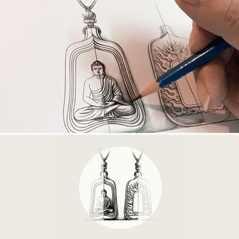 Collier pendentif Buddha Stones de Bouddha et pendentif de sérénité et de compassion - image 14