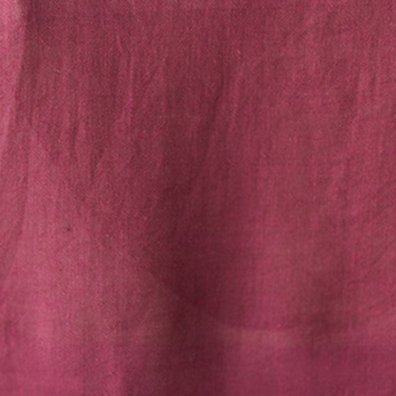 Ensemble décontracté 2 pièces Buddha Stones pour femme : chemise unie à manches trois-quarts et col en biais, pantalon large avec poches, idéal pour la méditation, le zen et le tai-chi. - image 12