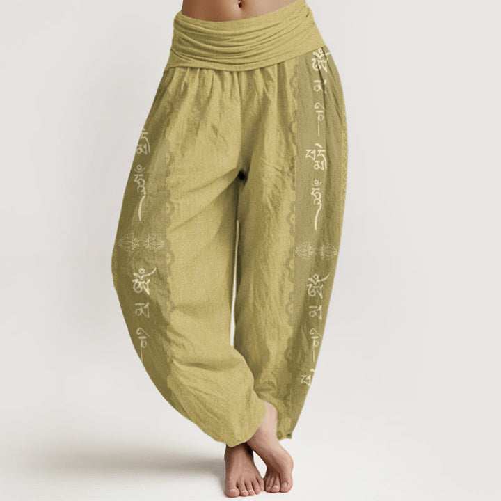 Pantalon Buddha Stones Om Mani Padme Hum - Kaki - US22，UK/AU26，EU54 (6XL) - image 8