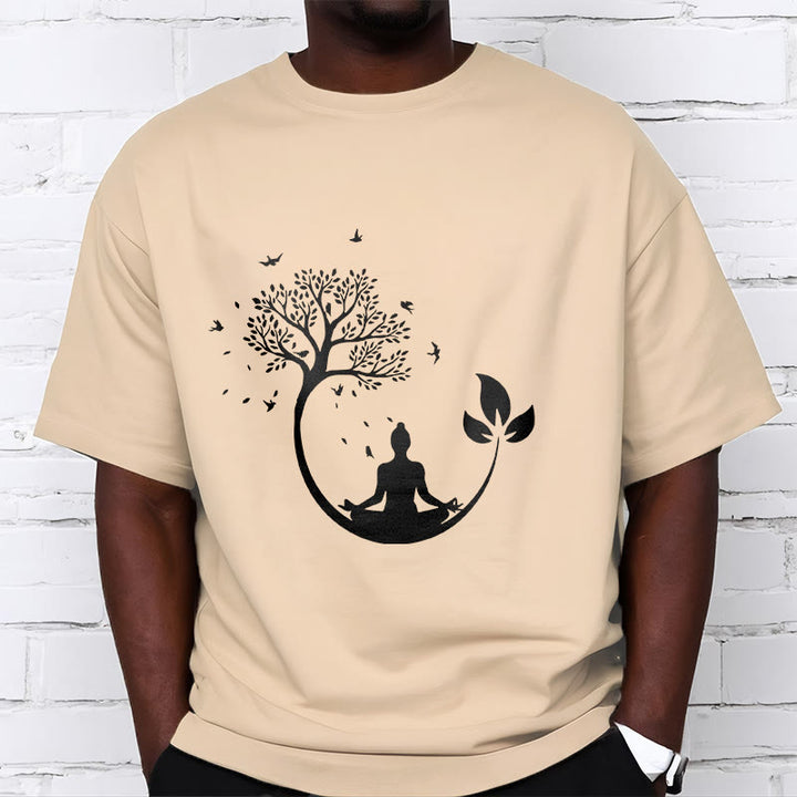 T-shirt en coton Buddha Stones méditant dans un arbre - image 9