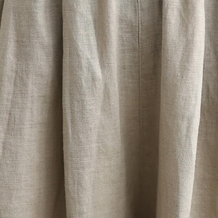 Pantalon court ample en coton avec poches pour femme, Buddha Stones patchwork de couleur unie, design simple, été - image 18