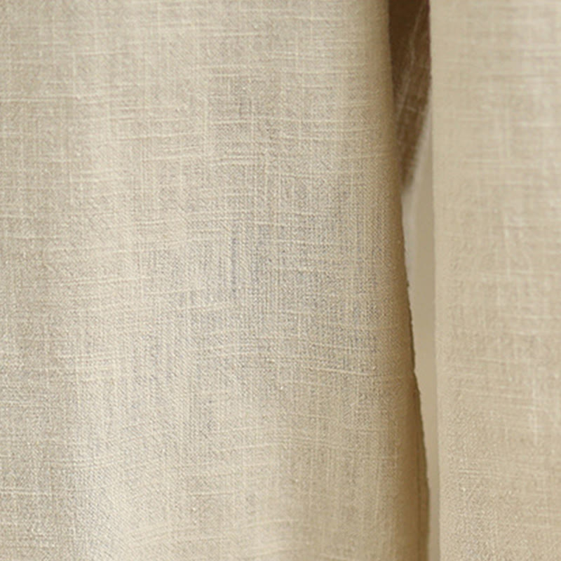 Pantalon sarouel décontracté en coton et lin pour femme, uni, avec poches, motif Buddha Stones - image 9