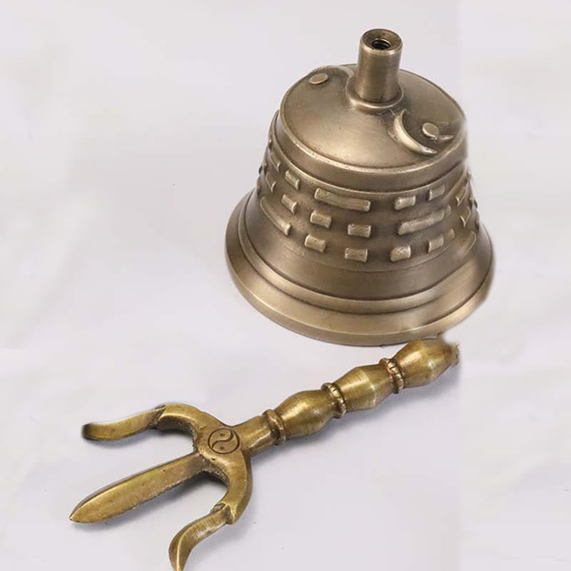 Buddha Stones faites à la main, méditation tibétaine, Vajra, Dorje, cloche, gourde, Yin Yang, cuivre, décoration d'illumination - image 1