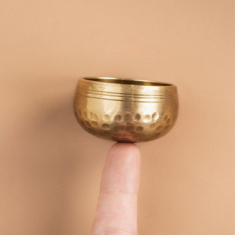 Buddha Stones Bol chantant miniature fait main pour la guérison et la méditation, ensemble de bols sonores 1,57 x 0,98 pouces - image 0