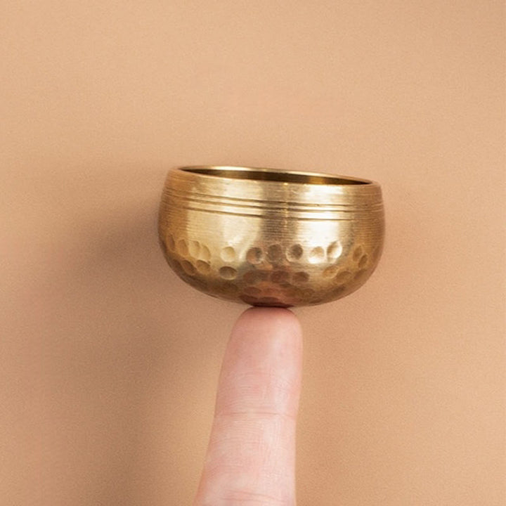 Buddha Stones Bol chantant miniature fait main pour la guérison et la méditation, ensemble de bols sonores 1,57 x 0,98 pouces - image 0