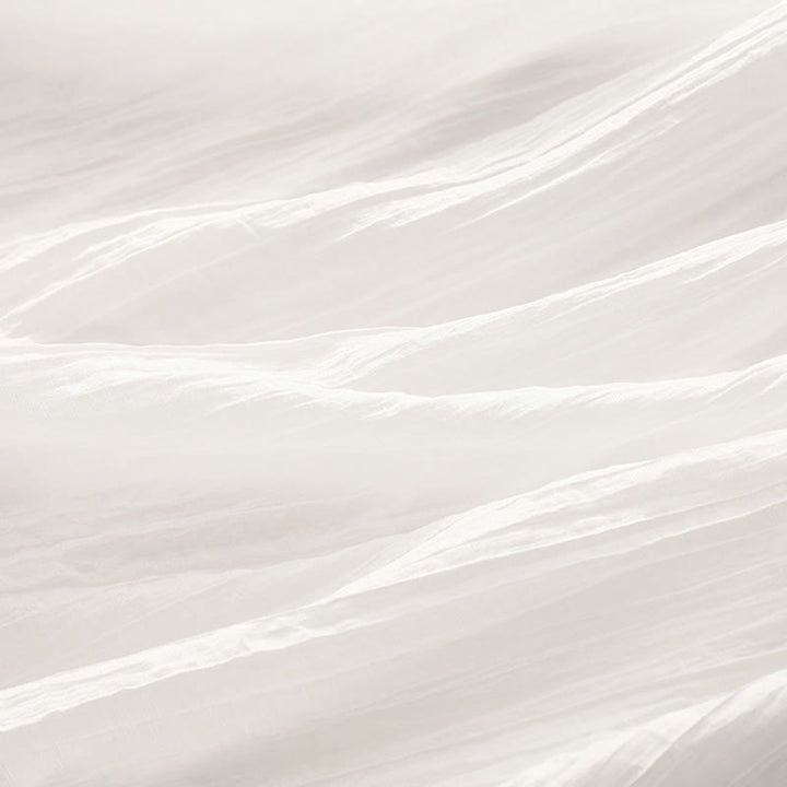 Robe mi-longue Buddha Stones d'été en coton et lin à manches courtes et broderies unies double épaisseur - image 27