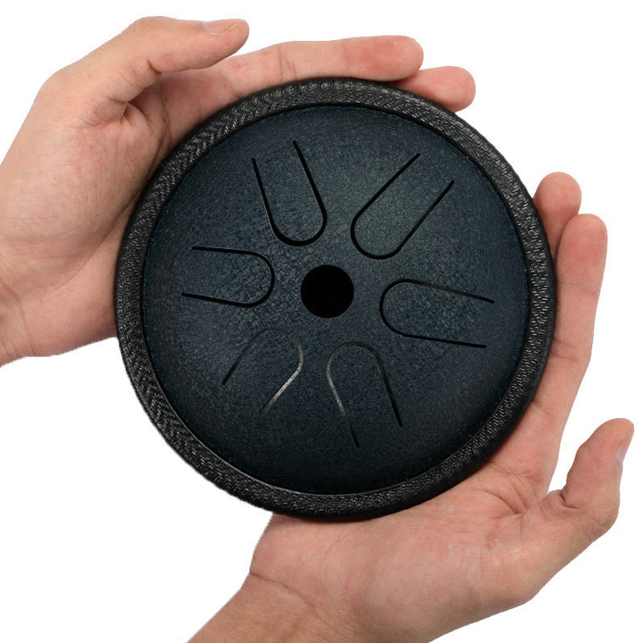 Buddha Stones Tambour à langue en acier, kit de batterie pour méditation et yoga, 6 notes, 5,5 pouces