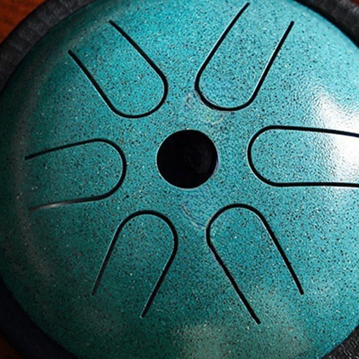 Buddha Stones Tambour à langue en acier, kit de batterie pour méditation et yoga, 6 notes, 5,5 pouces