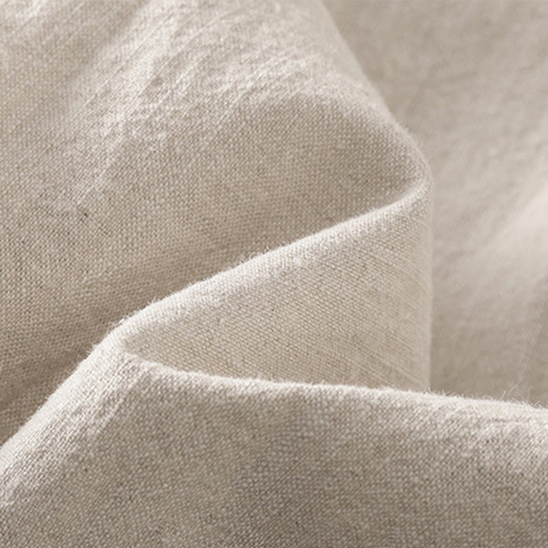 Pantalon sarouel décontracté en coton et lin avec broderie Buddha Stones pour femme, longueur 7-8, avec poches - image 13