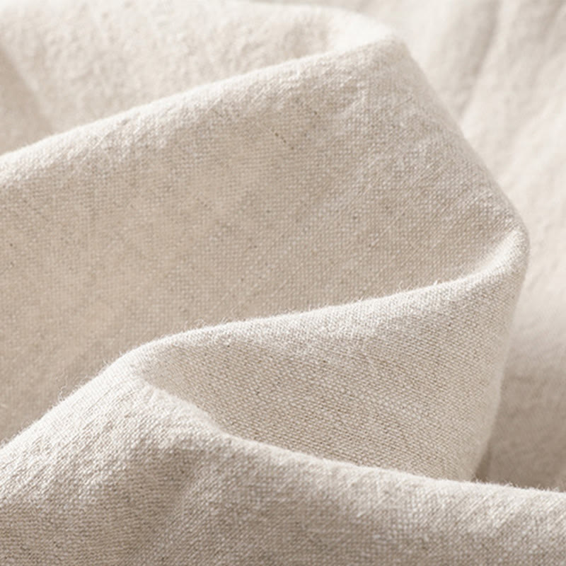 Pantalon sarouel décontracté en coton et lin avec broderie Buddha Stones pour femme, longueur 7-8, avec poches - image 14