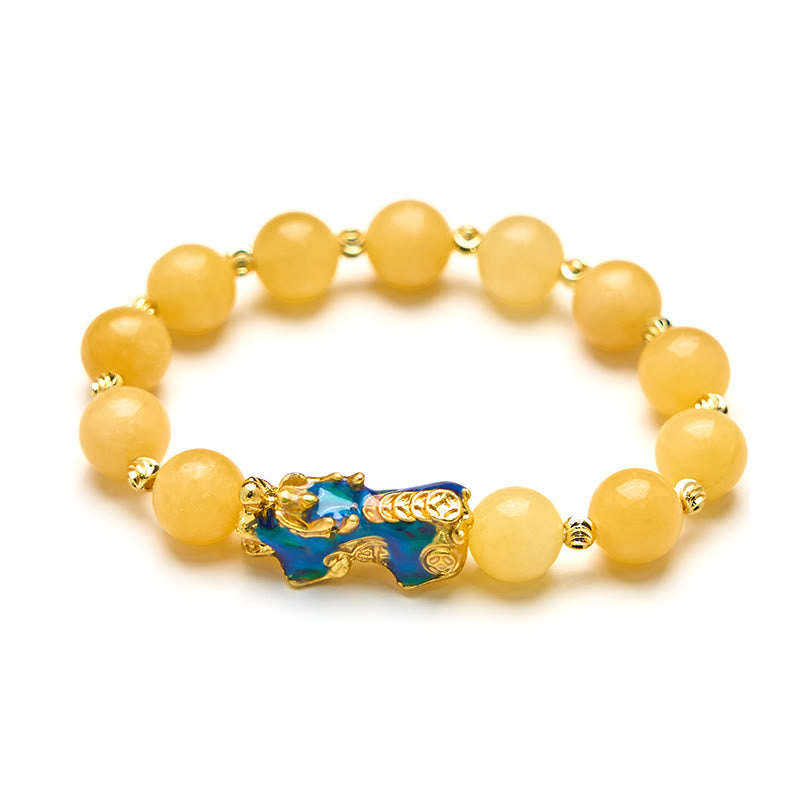 Bracelet PiXiu en topaze naturelle changeant de couleur, Buddha Stones