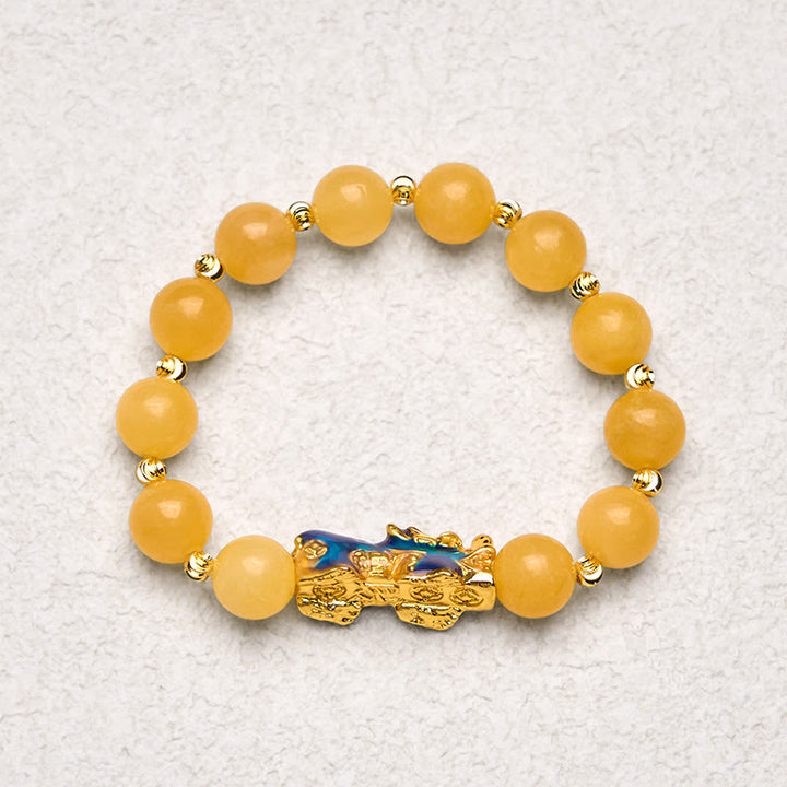 Bracelet PiXiu en topaze naturelle changeant de couleur, Buddha Stones
