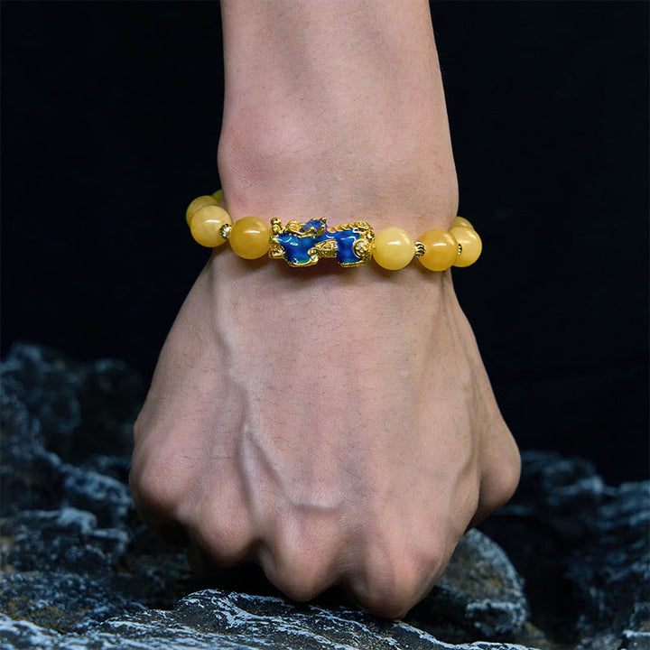 Bracelet PiXiu en topaze naturelle changeant de couleur, Buddha Stones