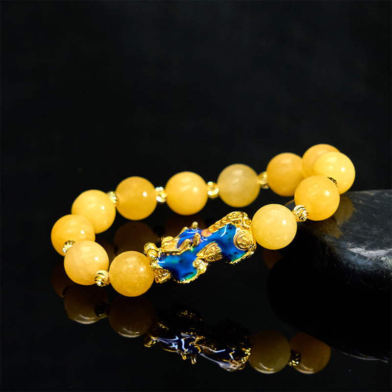 Bracelet PiXiu en topaze naturelle changeant de couleur, Buddha Stones