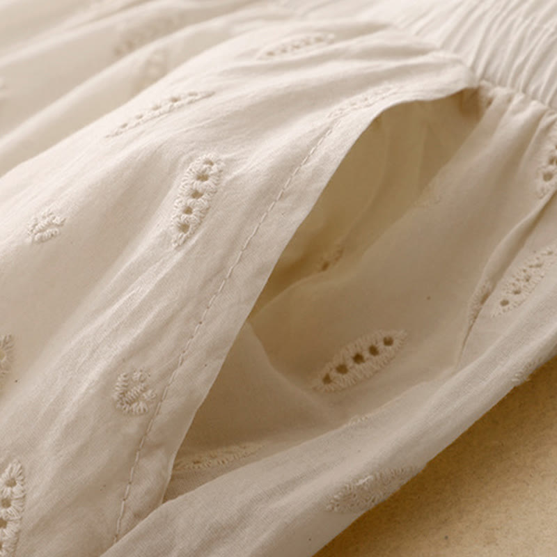 Pantalon large en coton avec poches pour femme , Buddha Stones , patchwork - image 14