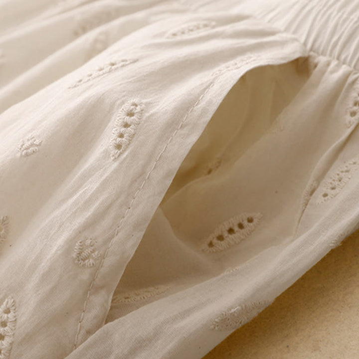 Pantalon large en coton avec poches pour femme , Buddha Stones , patchwork - image 14