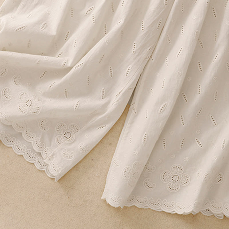 Pantalon large en coton avec poches pour femme , Buddha Stones , patchwork - image 18