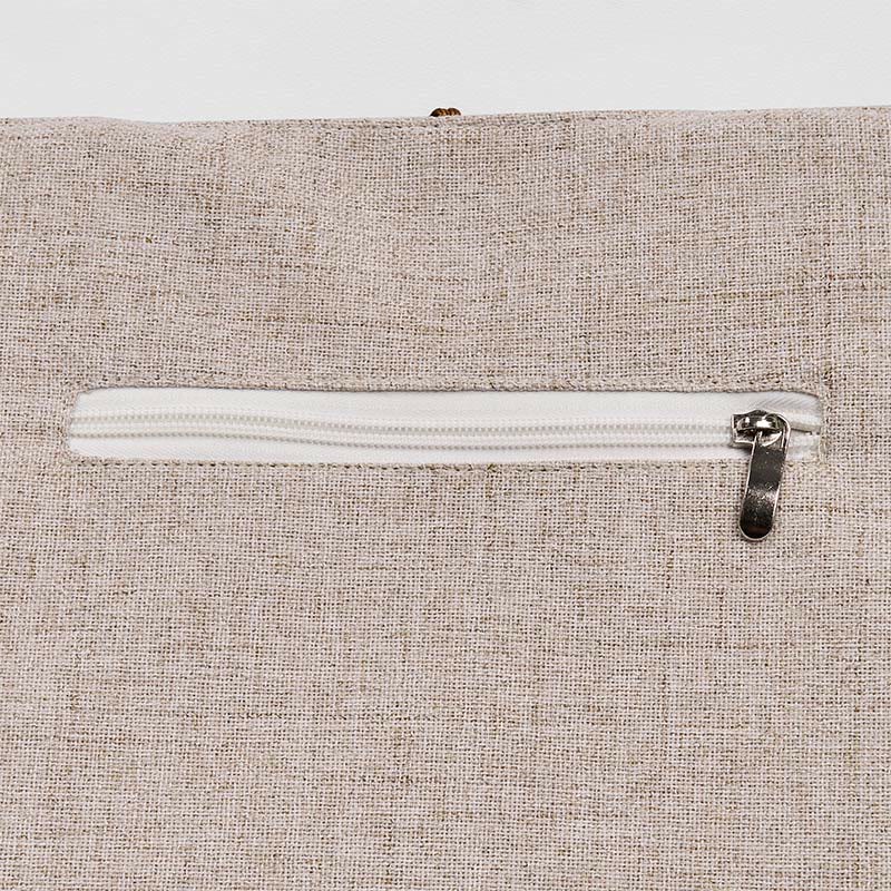 Sac à bandoulière en toile polyester brodé Buddha Stones Magnolia