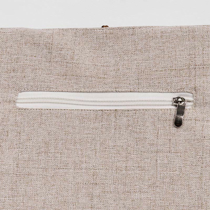 Sac à bandoulière en toile polyester brodé Buddha Stones Magnolia