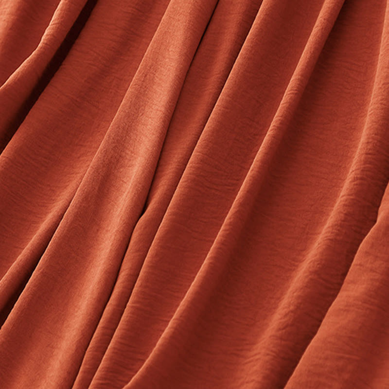 Pantalon court à jambes larges et poches pour femme, style ethnique décontracté et simple, avec cordon de serrage et Buddha Stones - image 16