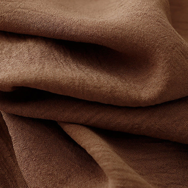 Pantalon court à jambes larges et poches pour femme, style ethnique décontracté et simple, avec cordon de serrage et Buddha Stones - image 6