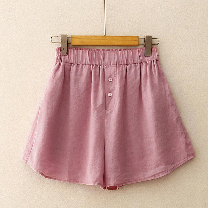 Ensemble d'été 2 pièces Buddha Stones pour femme : haut à manches longues uni, short et poches. Vêtements de méditation. - image 10