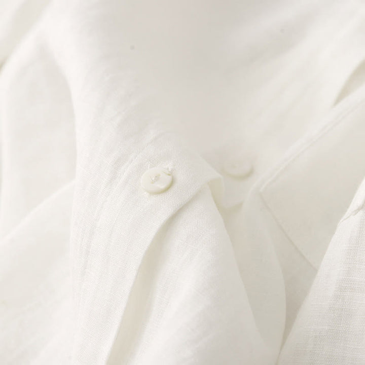 Ensemble 2 pièces d'été pour femme, chemise à manches longues, cardigan et short, vêtements de méditation avec poches, Buddha Stones - image 31