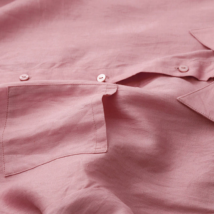 Ensemble 2 pièces d'été pour femme, chemise à manches longues, cardigan et short, vêtements de méditation avec poches, Buddha Stones - image 7