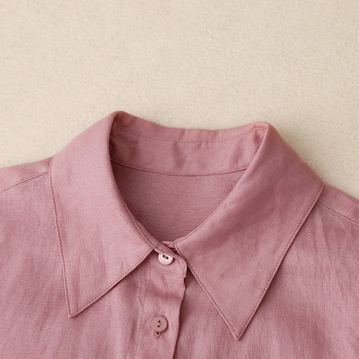 Ensemble 2 pièces d'été pour femme, chemise à manches longues, cardigan et short, vêtements de méditation avec poches, Buddha Stones - image 5