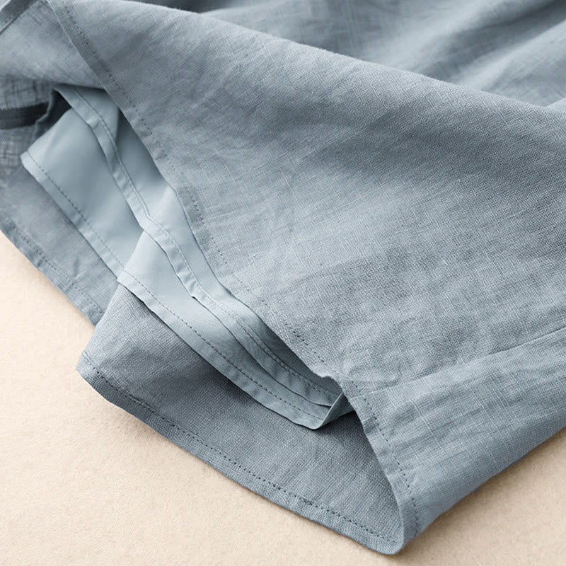 Ensemble 2 pièces d'été pour femme, chemise à manches longues, cardigan et short, vêtements de méditation avec poches, Buddha Stones - image 27