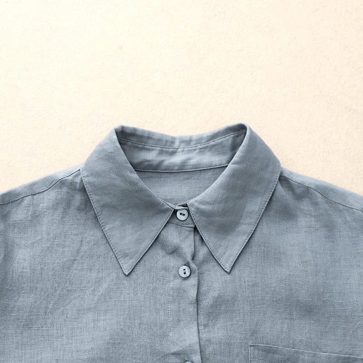 Ensemble 2 pièces d'été pour femme, chemise à manches longues, cardigan et short, vêtements de méditation avec poches, Buddha Stones - image 20