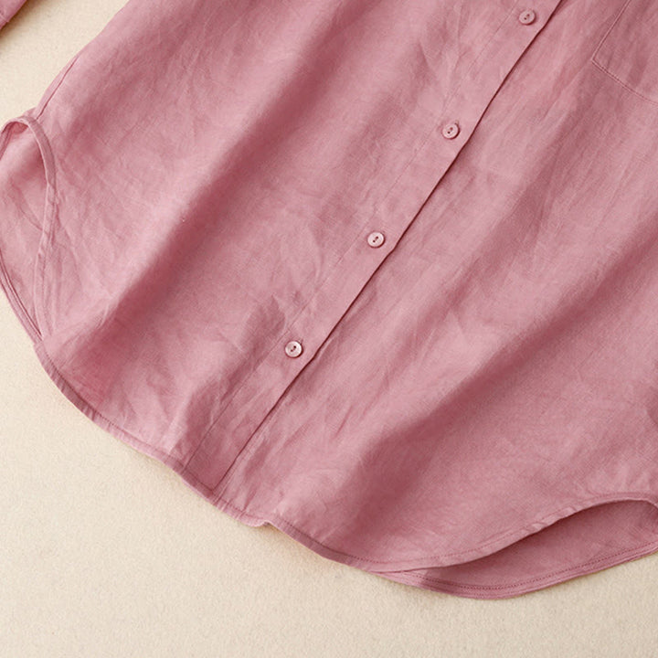 Ensemble 2 pièces d'été pour femme, chemise à manches longues, cardigan et short, vêtements de méditation avec poches, Buddha Stones - image 8