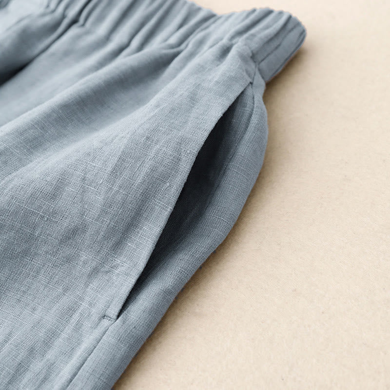 Ensemble 2 pièces d'été pour femme, chemise à manches longues, cardigan et short, vêtements de méditation avec poches, Buddha Stones - image 26