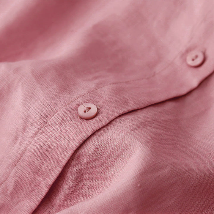 Ensemble 2 pièces d'été pour femme, chemise à manches longues, cardigan et short, vêtements de méditation avec poches, Buddha Stones - image 6