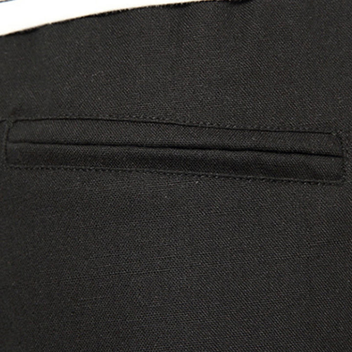 Pantalon large en coton et lin pour homme, avec poches, longueur 7-8, Buddha Stones , patchwork, simple et décontracté, avec cordon de serrage - image 23