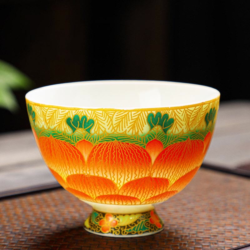 Tasse à thé en céramique Buddha Stones Lotus 100 ml