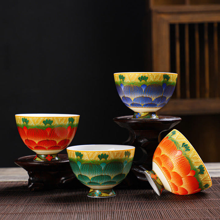 Tasse à thé en céramique Buddha Stones Lotus 100 ml