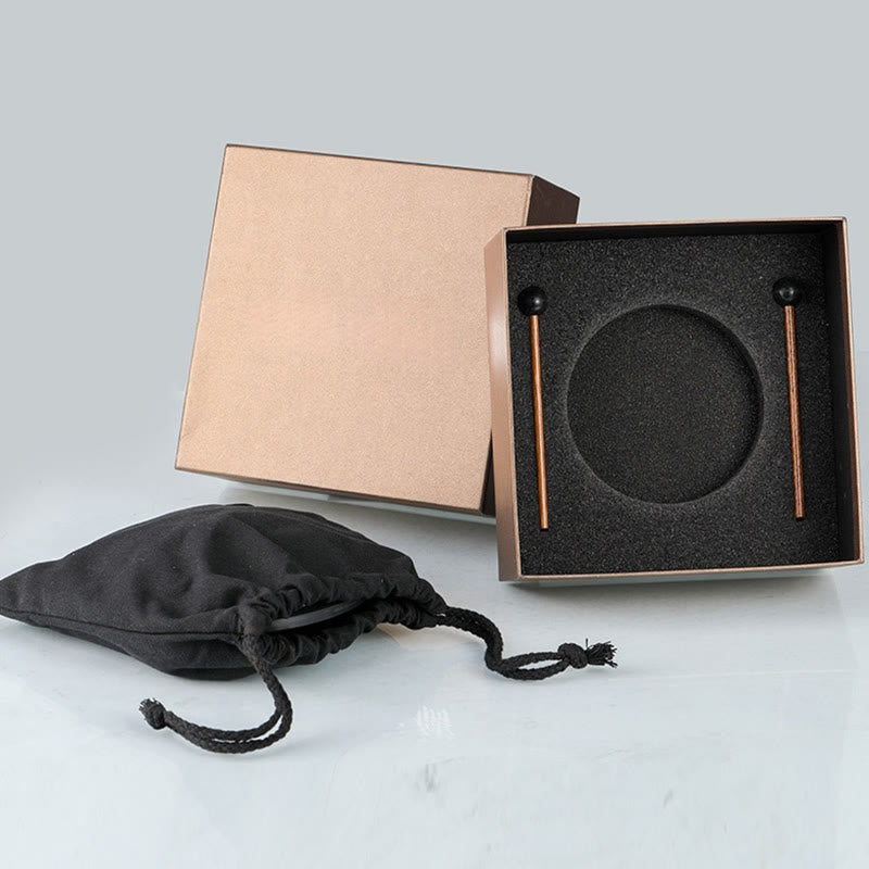 Buddha Stones Steel Tongue Drum Kit de percussion 8 notes 6 pouces pour la guérison sonore, le yoga et la méditation