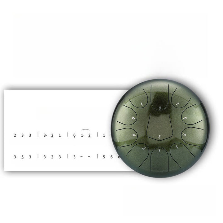 Buddha Stones Steel Tongue Drum Kit de percussion de méditation et de guérison sonore 13 notes 12 pouces