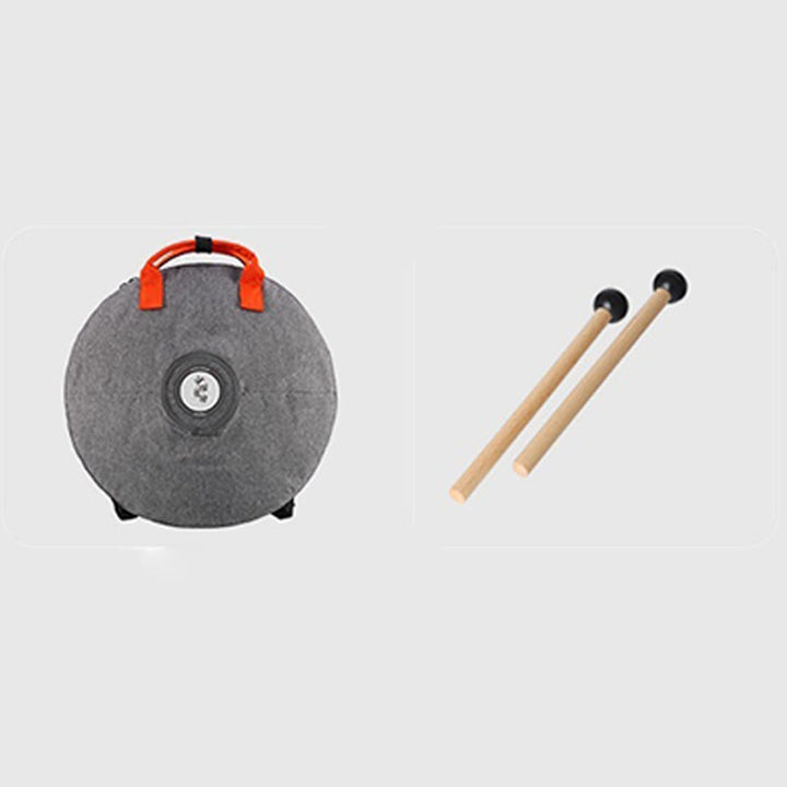 Buddha Stones Steel Tongue Drum Kit de méditation et de guérison sonore, instrument à 9 notes, 15 pouces