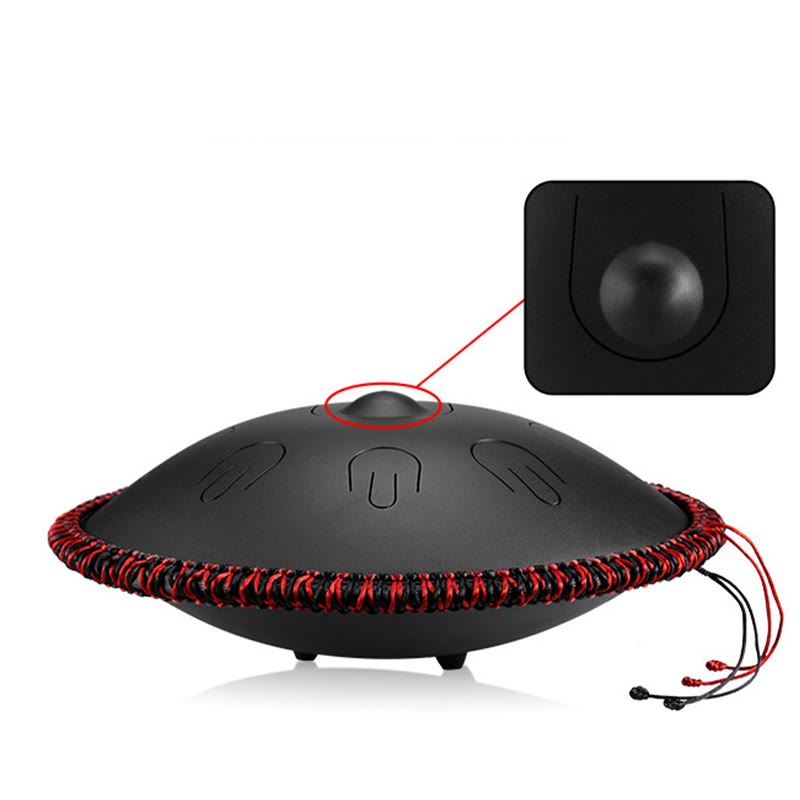 Buddha Stones Steel Tongue Drum Kit de méditation et de guérison sonore, instrument à 9 notes, 15 pouces - image 2