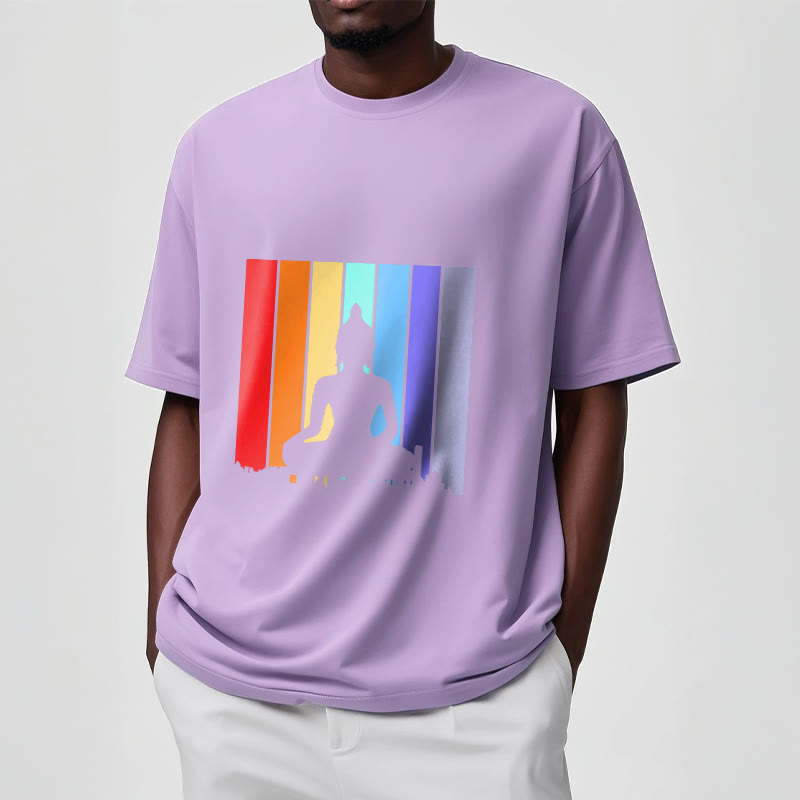 T-shirt Buddha Stones Méditation Bouddha Arc-en-ciel - image 17