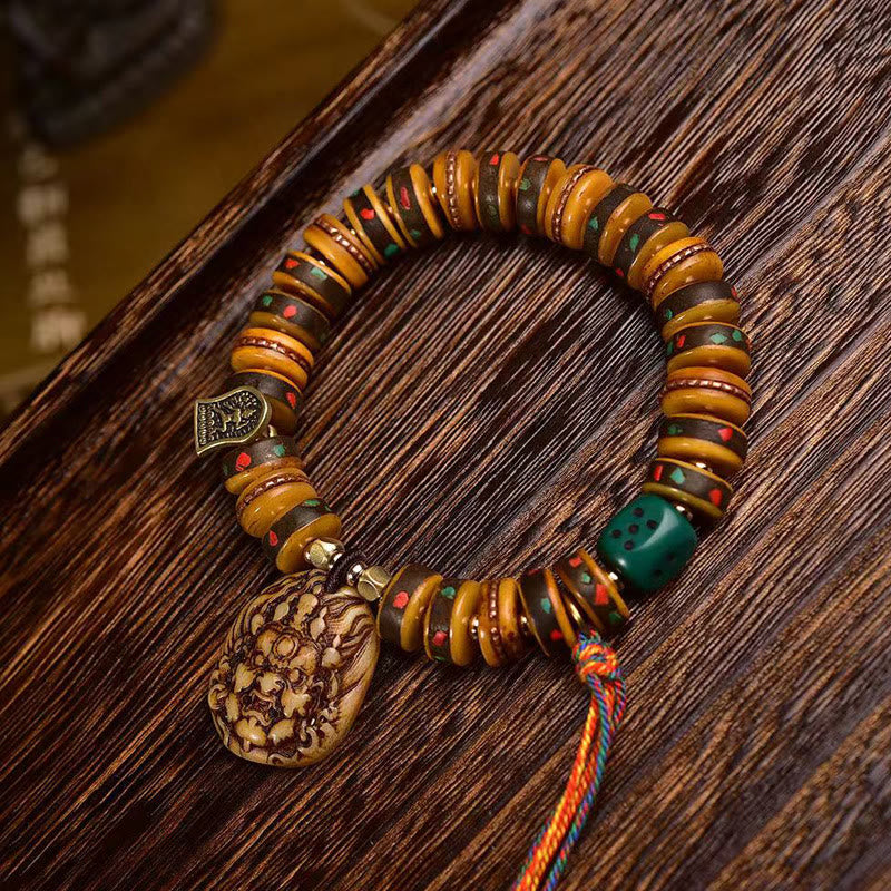 Bracelet de protection tibétain en Buddha Stones
