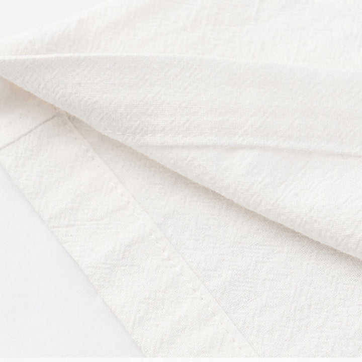 Ensemble de méditation décontracté 2 pièces en coton pour homme, composé d'une chemise à demi-boutons et d'un pantalon à cordon de serrage, avec poches et de couleurs unies, en forme de Buddha Stones. - image 10