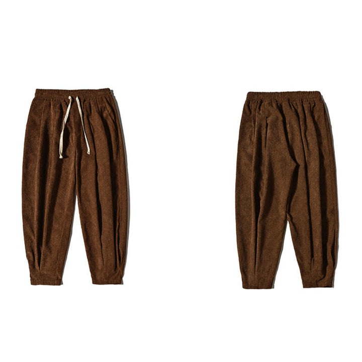 Pantalon décontracté en coton uni avec poches pour homme Buddha Stones - image 39