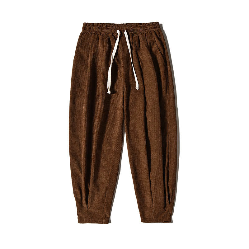 Pantalon décontracté en coton uni avec poches pour homme Buddha Stones - image 38