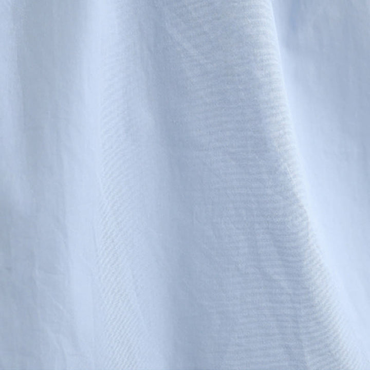 Buddha Stones d'été plissé en coton et lin pour femme, couleur unie, col licou, sans manches - image 6